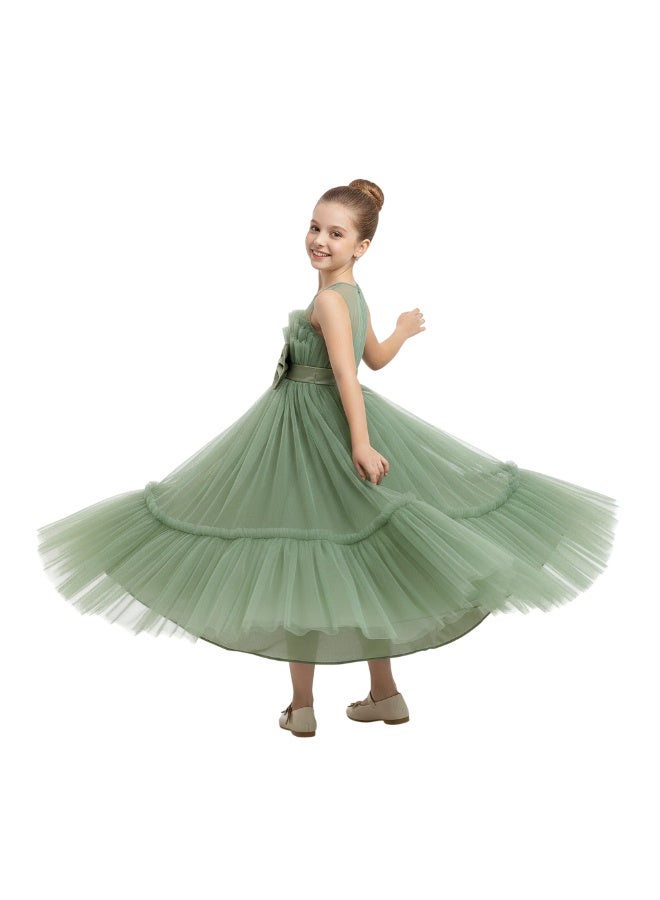 D'Daniela Tulle Bow Party Dress - Image 4